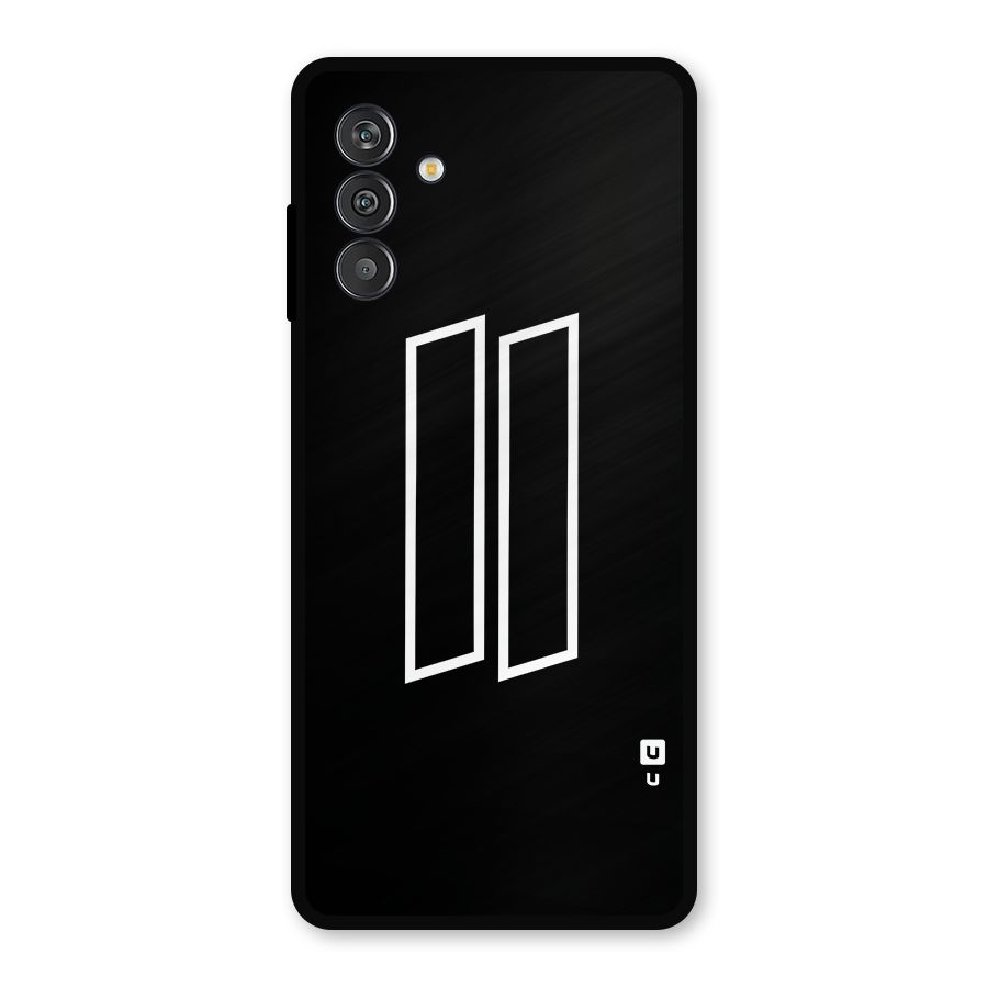 Minimal Slant Rectangles Metal Back Case for Galaxy M13