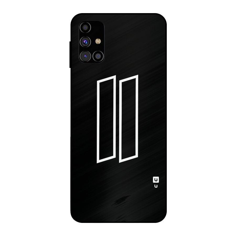 Minimal Slant Rectangles Metal Back Case for Galaxy M31s