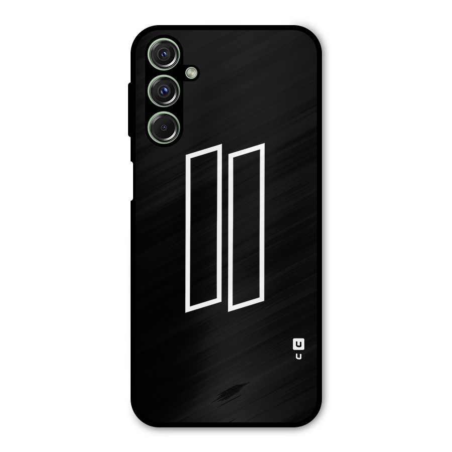 Minimal Slant Rectangles Metal Back Case for Galaxy M34