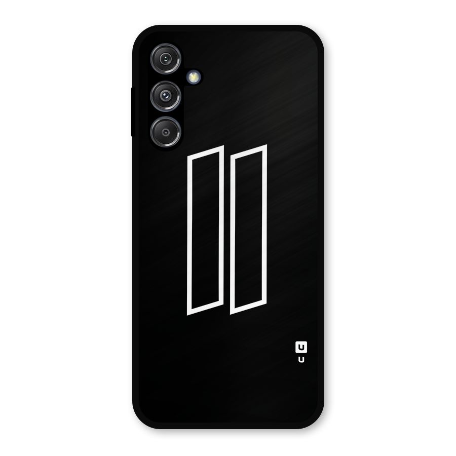 Minimal Slant Rectangles Metal Back Case for Galaxy M34 5G