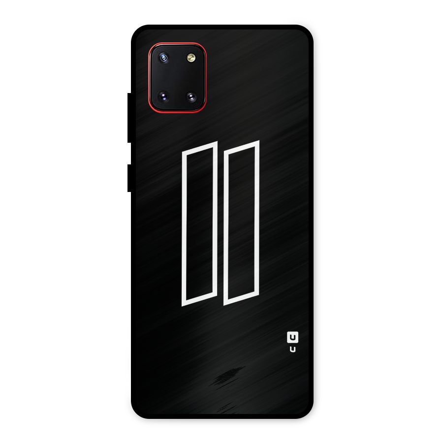 Minimal Slant Rectangles Metal Back Case for Galaxy Note 10 Lite