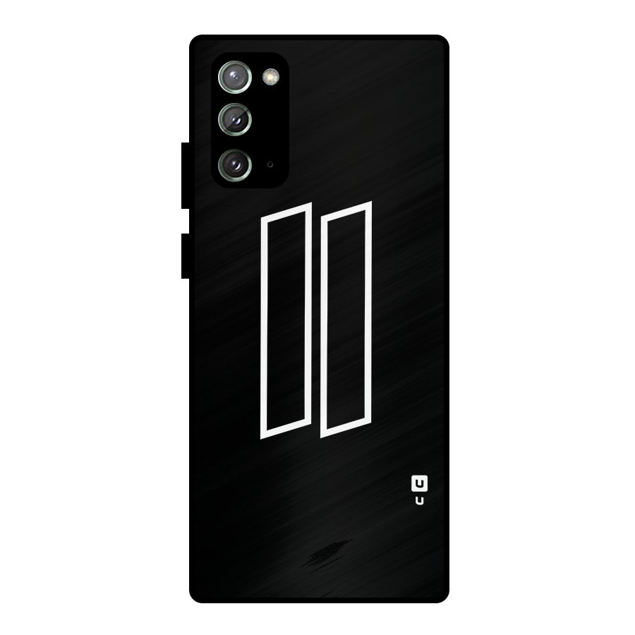 Minimal Slant Rectangles Metal Back Case for Galaxy Note 20