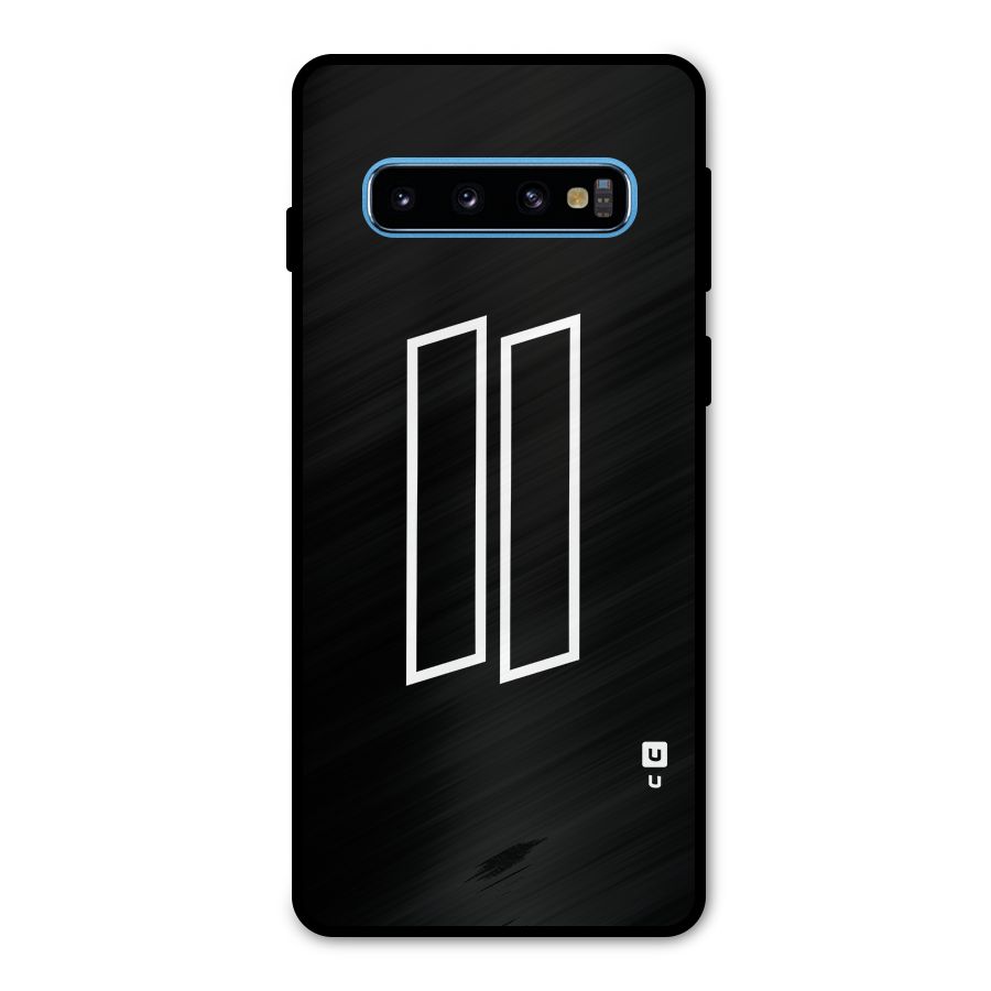 Minimal Slant Rectangles Metal Back Case for Galaxy S10
