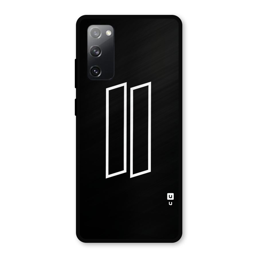 Minimal Slant Rectangles Metal Back Case for Galaxy S20 FE 5G