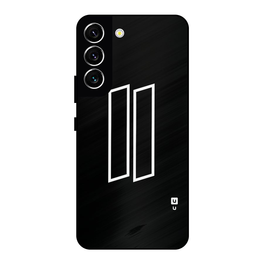 Minimal Slant Rectangles Metal Back Case for Galaxy S22 5G