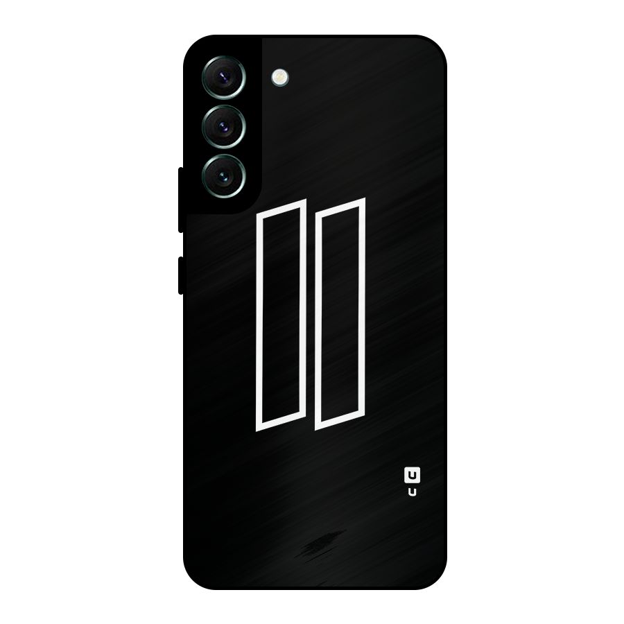 Minimal Slant Rectangles Metal Back Case for Galaxy S22 Plus 5G