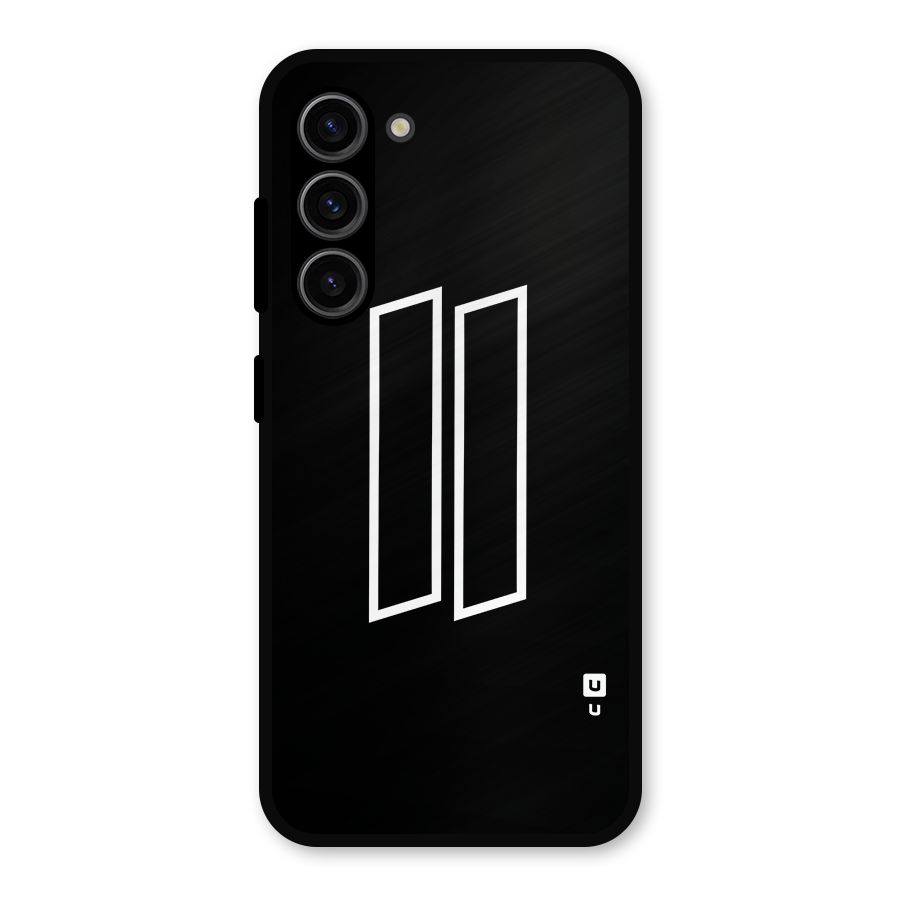 Minimal Slant Rectangles Metal Back Case for Galaxy S23