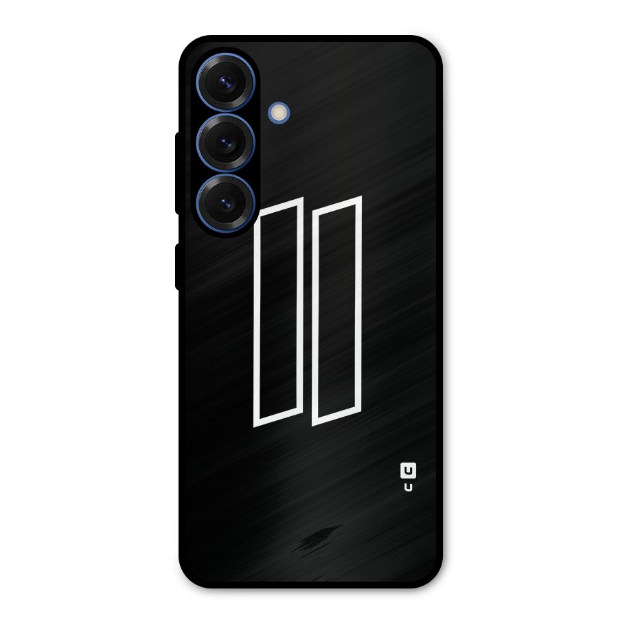 Minimal Slant Rectangles Metal Back Case for Galaxy S25