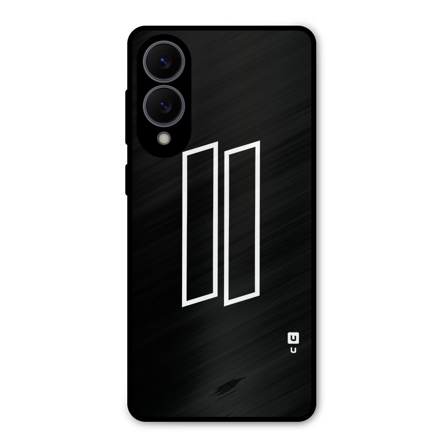 Minimal Slant Rectangles Metal Back Case for Galaxy S25 Edge