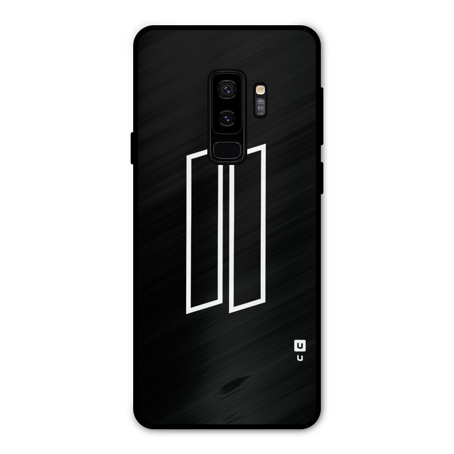 Minimal Slant Rectangles Metal Back Case for Galaxy S9 Plus