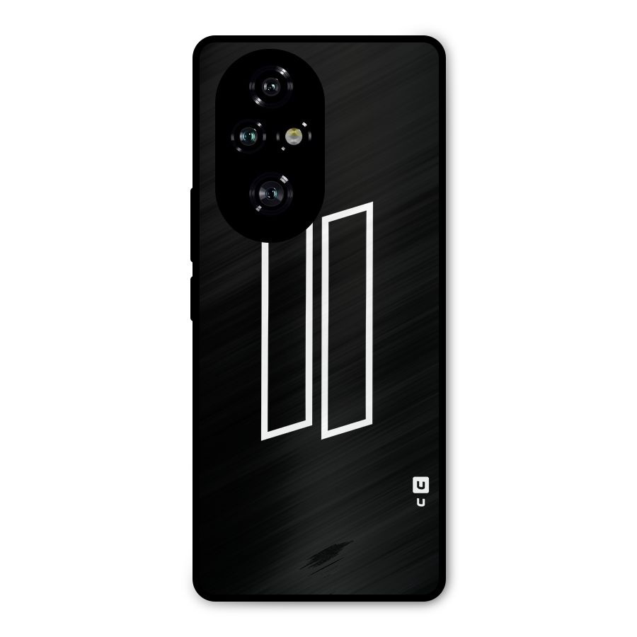 Minimal Slant Rectangles Metal Back Case for Honor 200 Pro