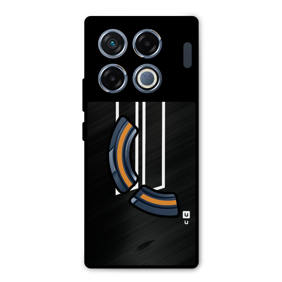 Minimal Slant Rectangles Metal Back Case for Infinix GT 20 Pro