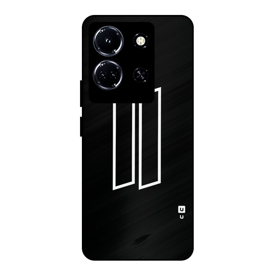 Minimal Slant Rectangles Metal Back Case for Infinix Note 30 5G
