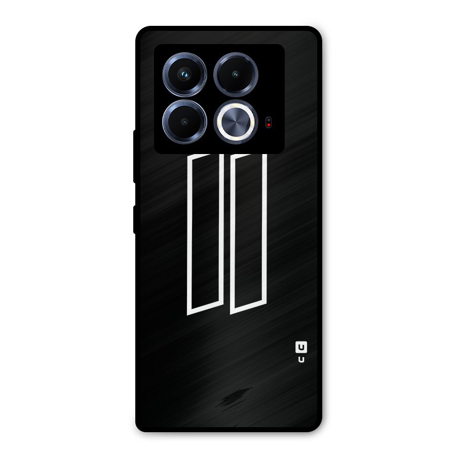 Minimal Slant Rectangles Metal Back Case for Infinix Note 40 5G