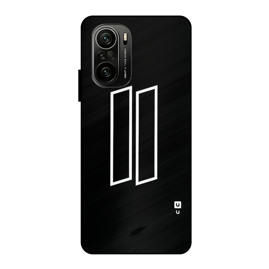 Minimal Slant Rectangles Metal Back Case for Mi 11X Pro