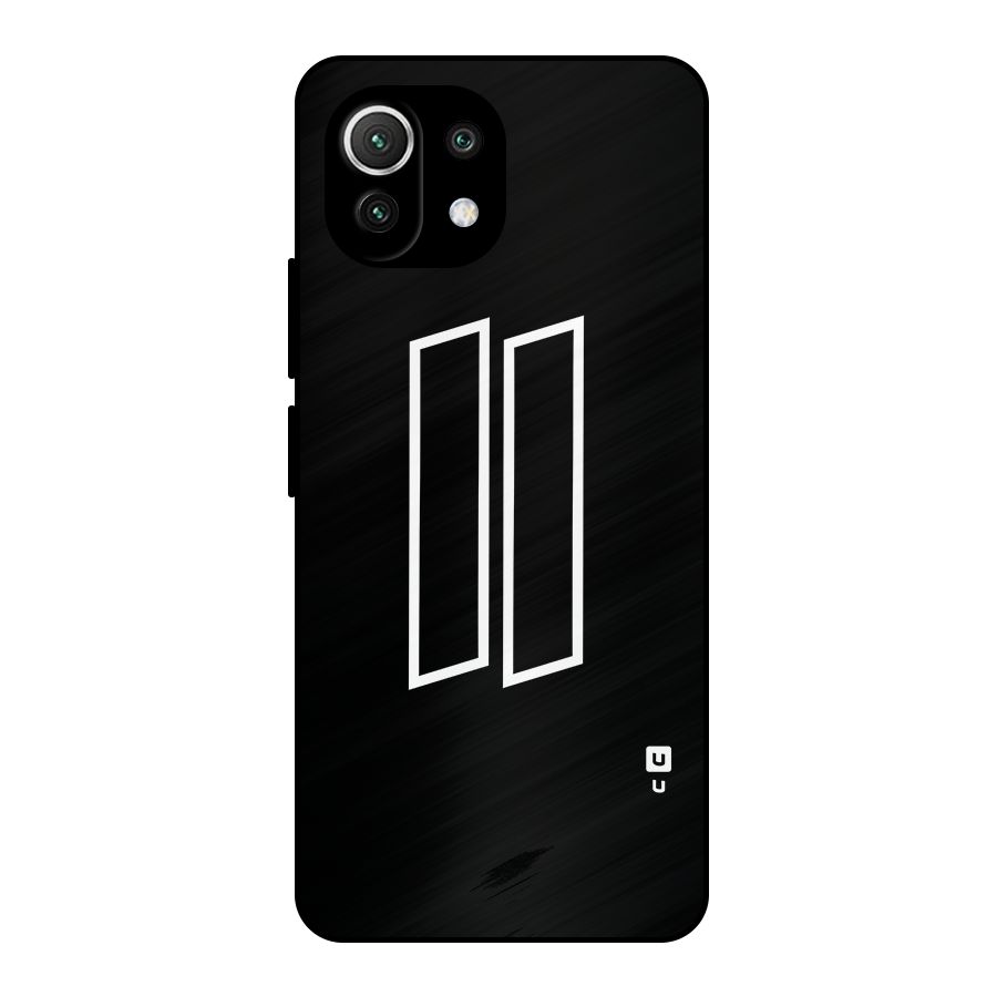 Minimal Slant Rectangles Metal Back Case for Mi 11 Lite NE 5G