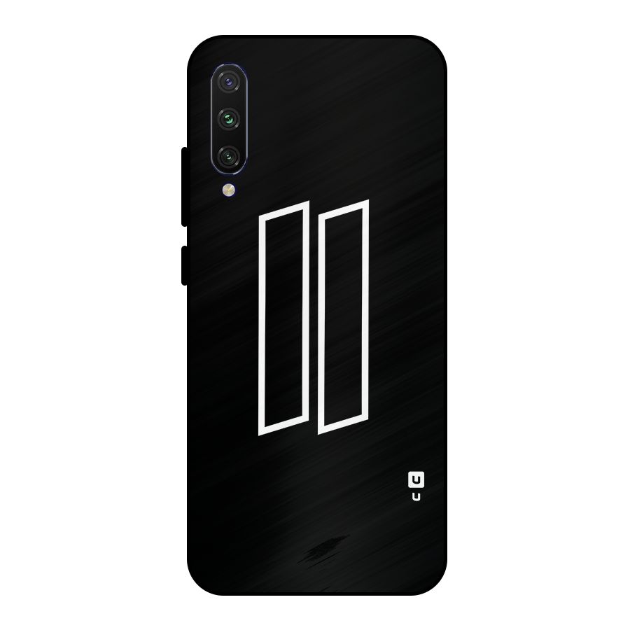 Minimal Slant Rectangles Metal Back Case for Mi A3