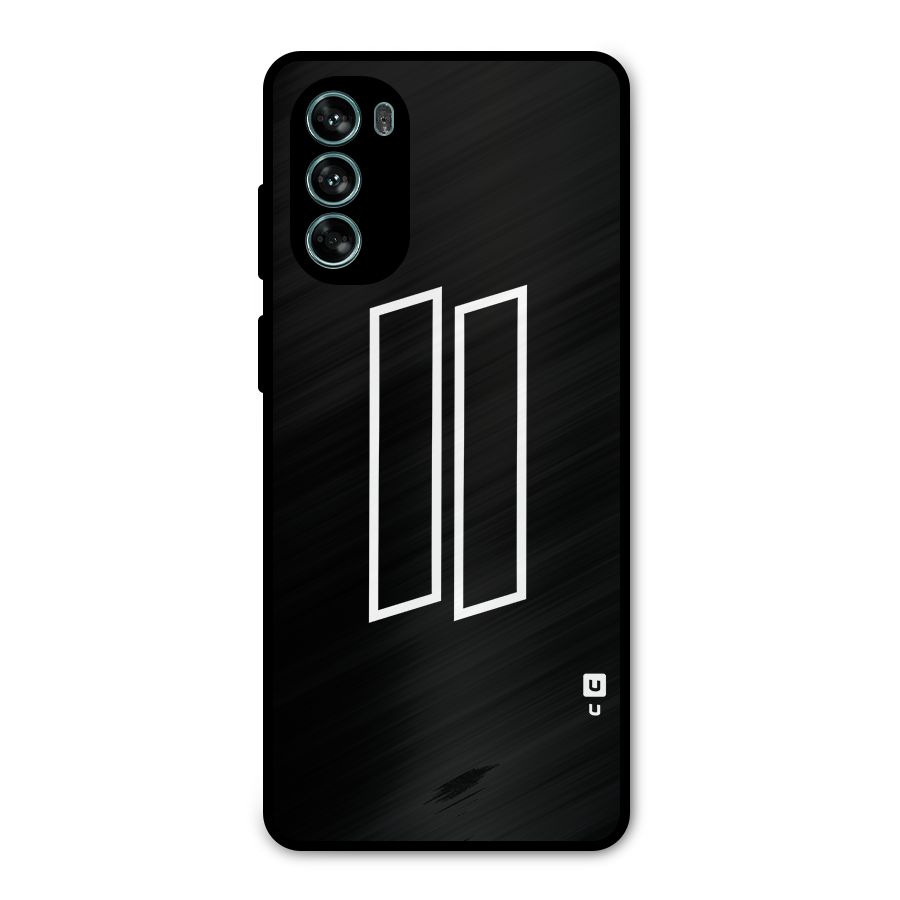 Minimal Slant Rectangles Metal Back Case for Moto G62