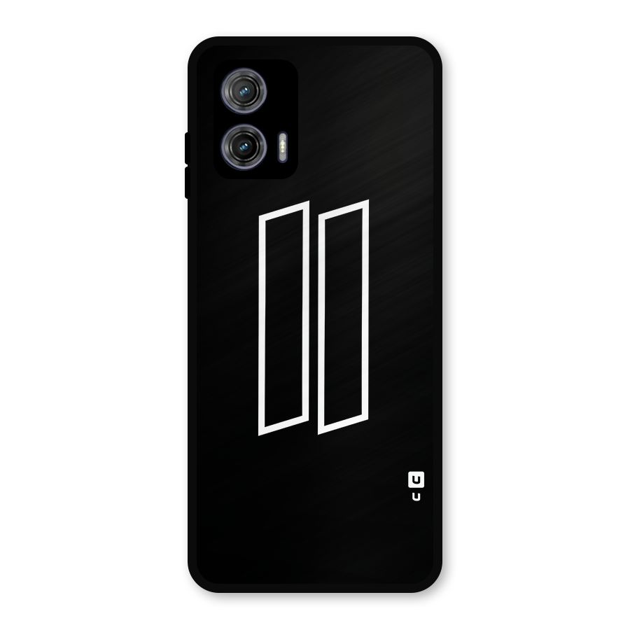 Minimal Slant Rectangles Metal Back Case for Moto G73