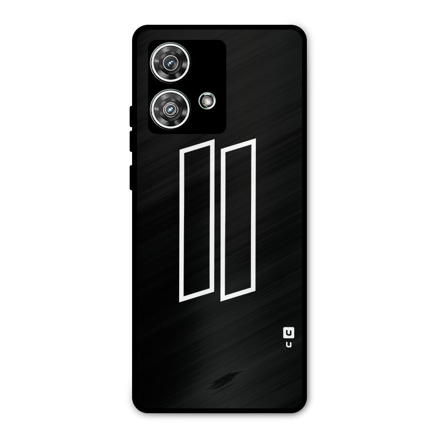Minimal Slant Rectangles Metal Back Case for Motorola Edge 40 Neo