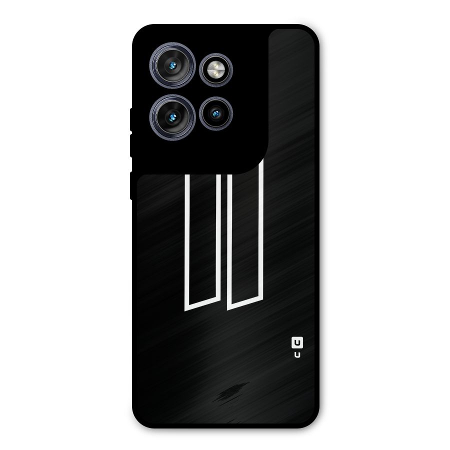 Minimal Slant Rectangles Metal Back Case for Motorola Edge 50 Neo