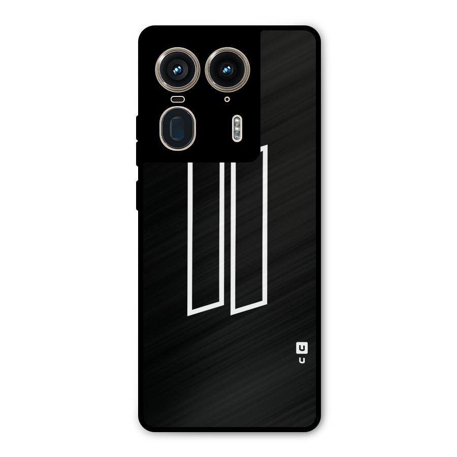 Minimal Slant Rectangles Metal Back Case for Motorola Edge 50 Ultra