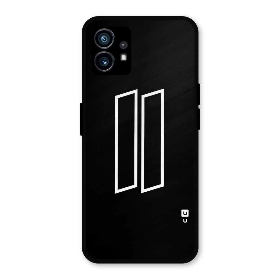 Minimal Slant Rectangles Metal Back Case for Nothing Phone 1