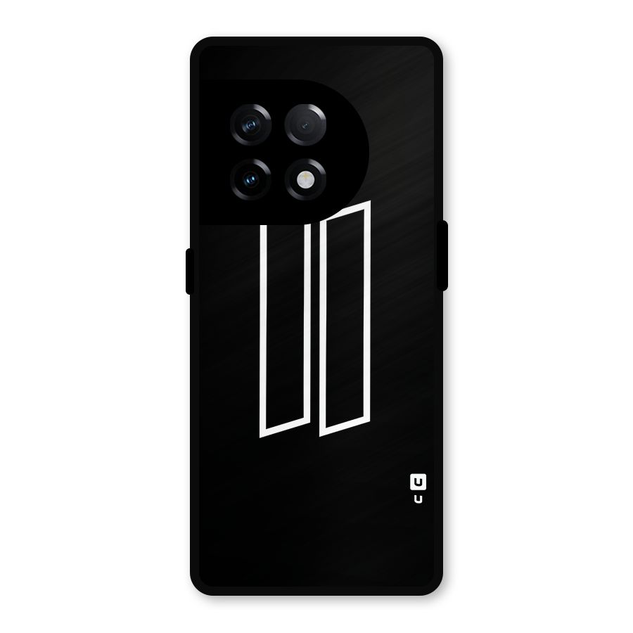 Minimal Slant Rectangles Metal Back Case for OnePlus 11R