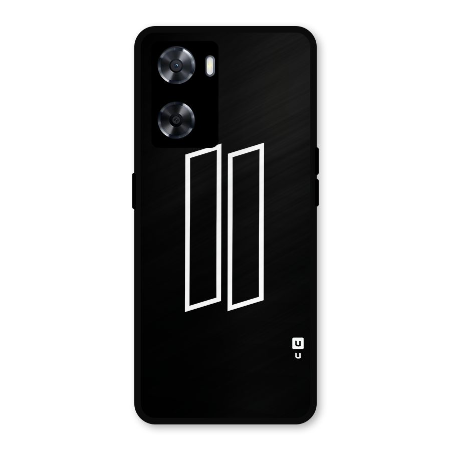 Minimal Slant Rectangles Metal Back Case for OnePlus Nord N20 SE