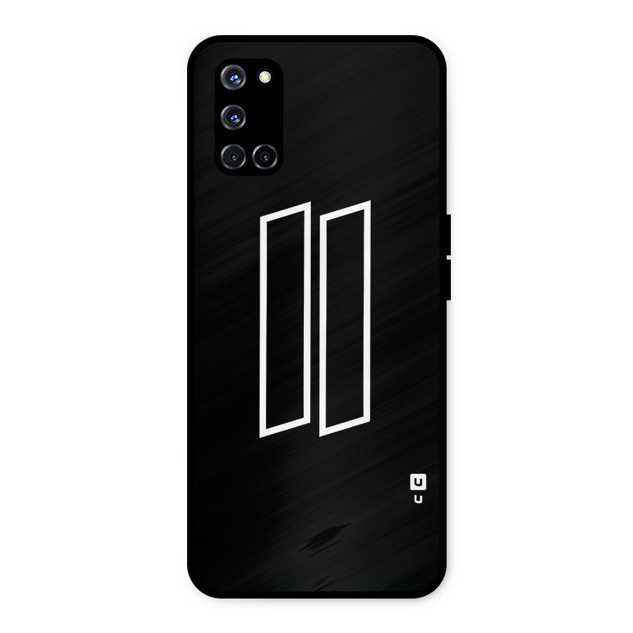 Minimal Slant Rectangles Metal Back Case for Oppo A52
