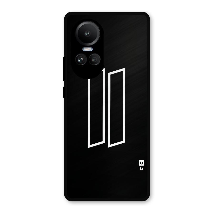 Minimal Slant Rectangles Metal Back Case for Oppo Reno10 Pro