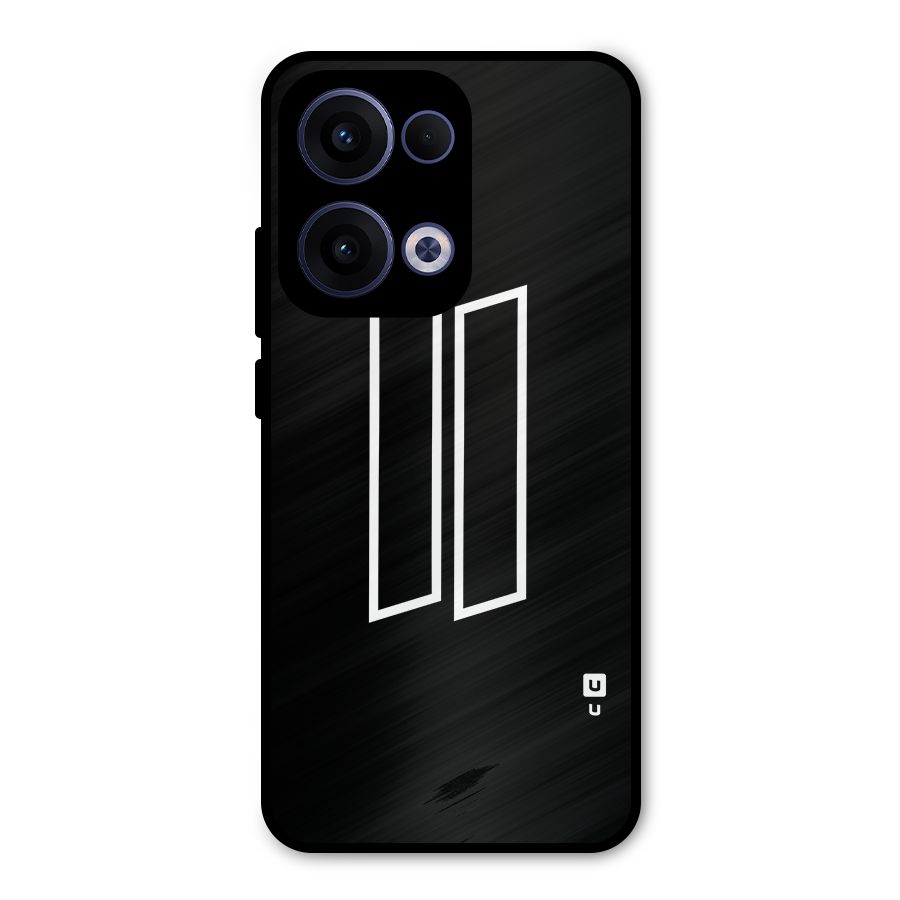 Minimal Slant Rectangles Metal Back Case for Oppo Reno13