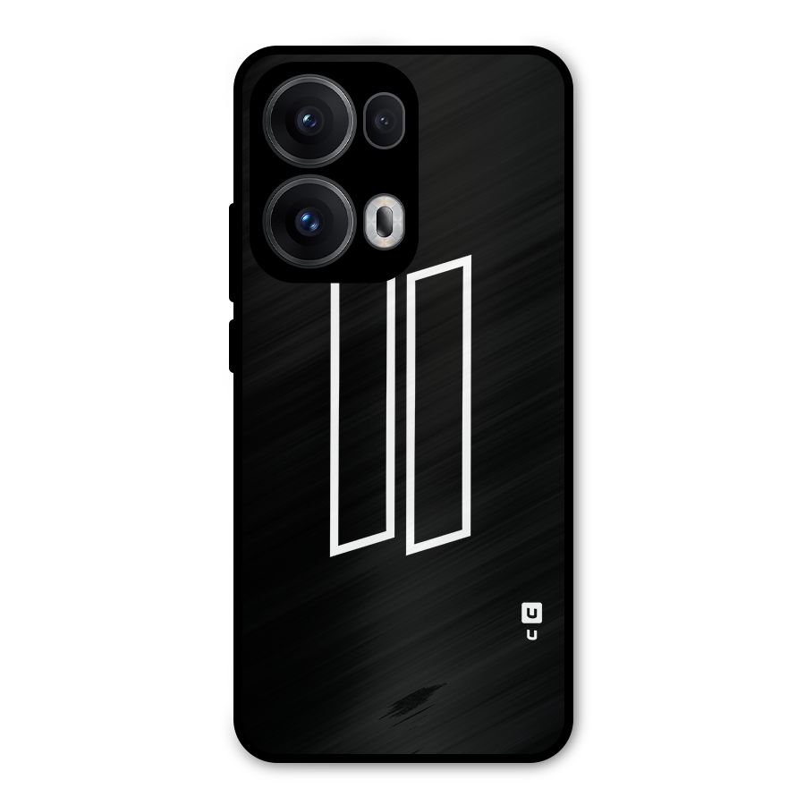 Minimal Slant Rectangles Metal Back Case for Oppo Reno13 Pro