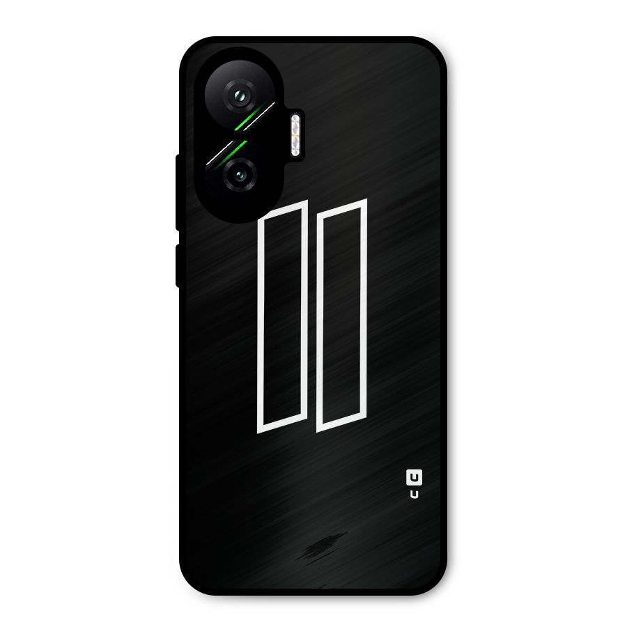 Minimal Slant Rectangles Metal Back Case for Poco F7