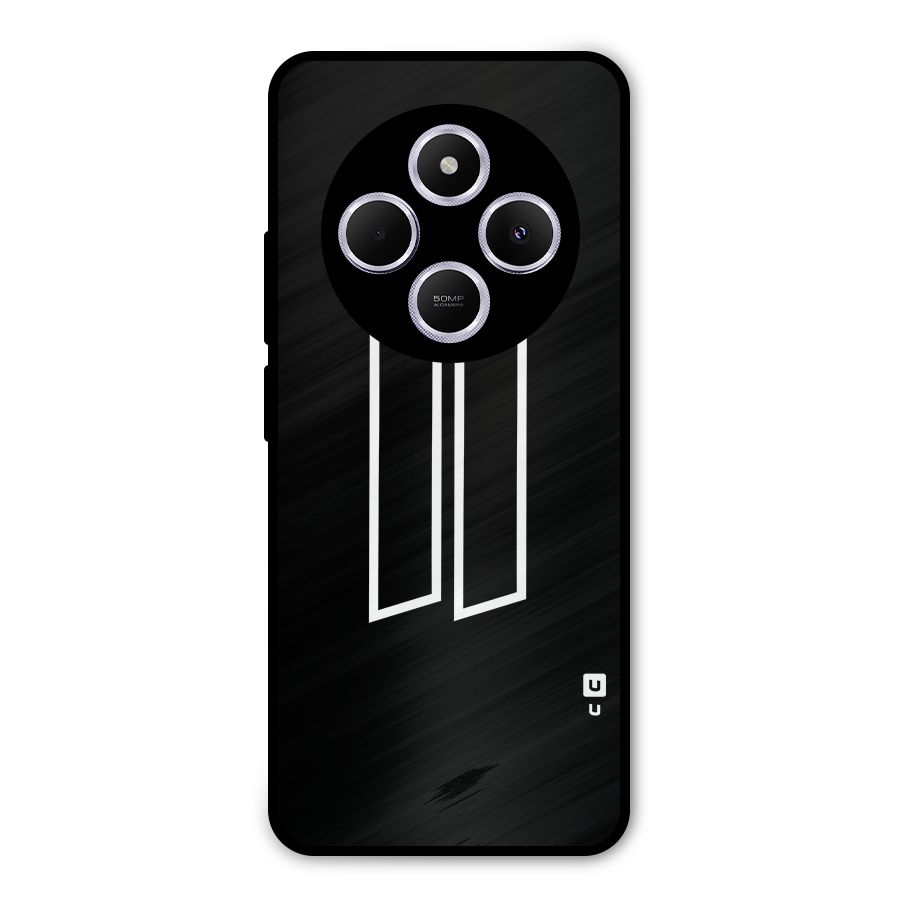 Minimal Slant Rectangles Metal Back Case for Poco M7