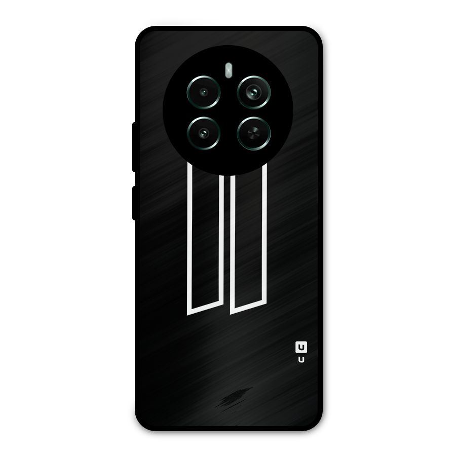 Minimal Slant Rectangles Metal Back Case for Realme 12 Plus