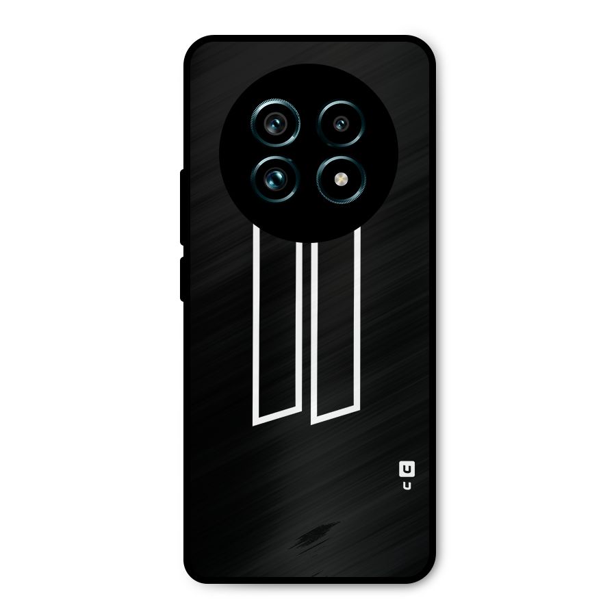 Minimal Slant Rectangles Metal Back Case for Realme 13 Pro Plus