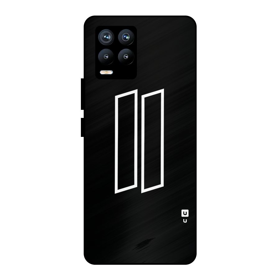 Minimal Slant Rectangles Metal Back Case for Realme 8 Pro