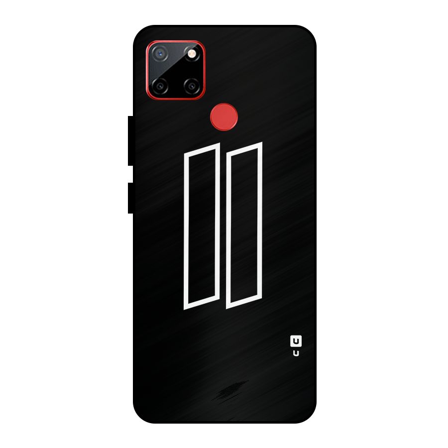 Minimal Slant Rectangles Metal Back Case for Realme C12