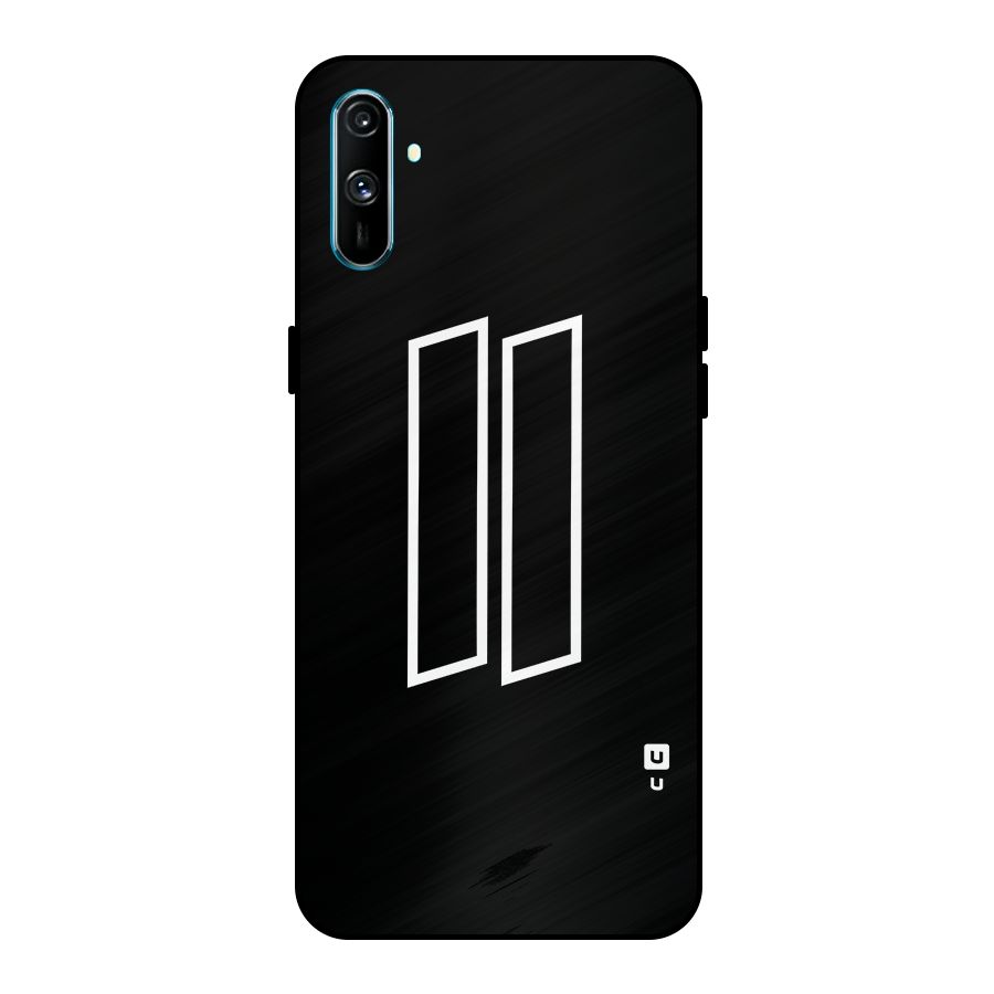 Minimal Slant Rectangles Metal Back Case for Realme C3