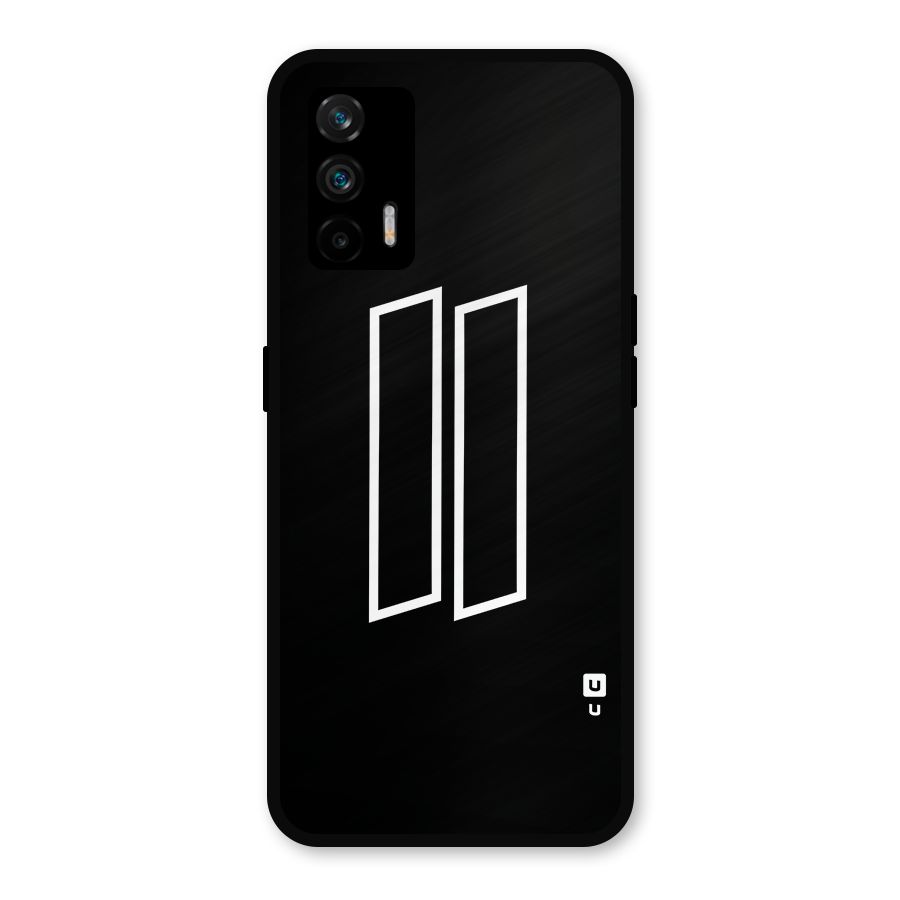 Minimal Slant Rectangles Metal Back Case for Realme GT 5G
