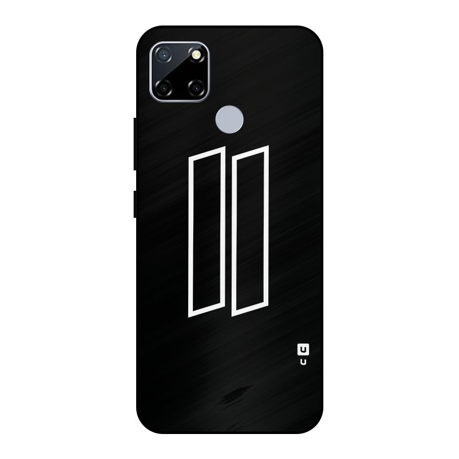 Minimal Slant Rectangles Metal Back Case for Realme Narzo 20