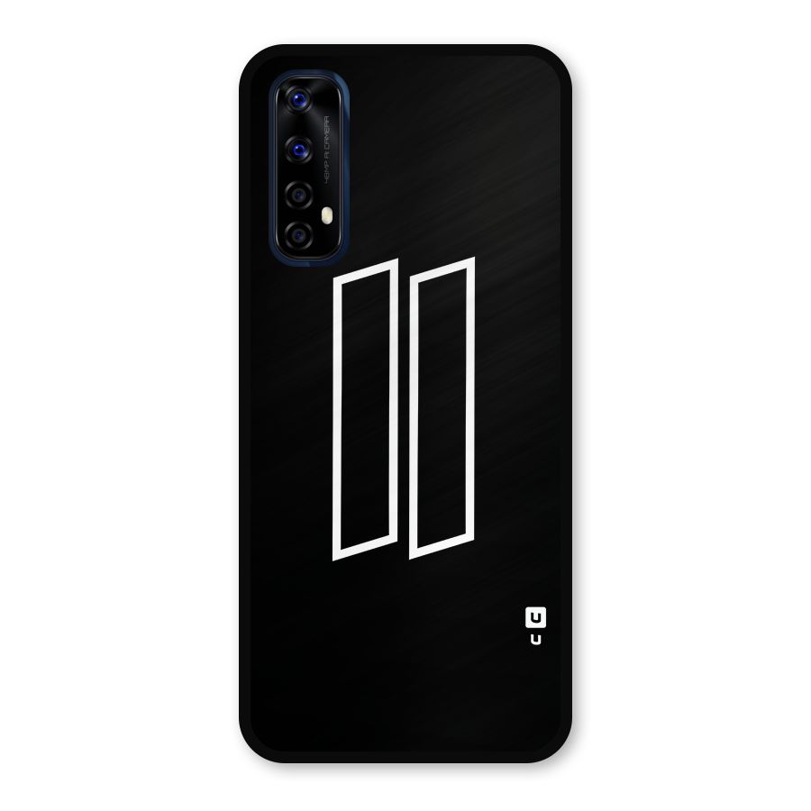 Minimal Slant Rectangles Metal Back Case for Realme Narzo 20 Pro