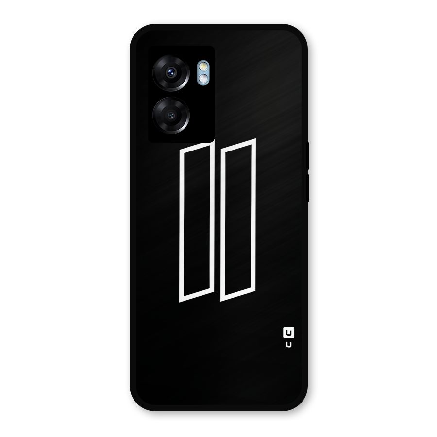 Minimal Slant Rectangles Metal Back Case for Realme Narzo 50 5G