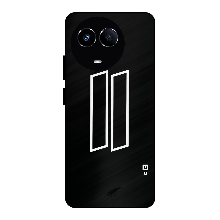 Minimal Slant Rectangles Metal Back Case for Realme Narzo 60X