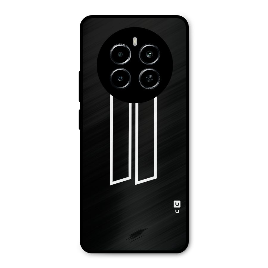 Minimal Slant Rectangles Metal Back Case for Realme P1