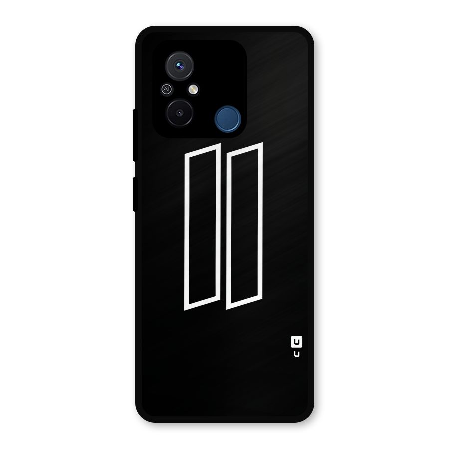 Minimal Slant Rectangles Metal Back Case for Redmi 12C