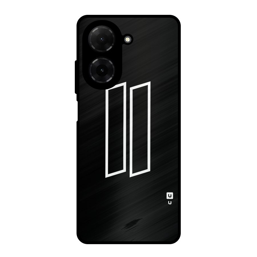 Minimal Slant Rectangles Metal Back Case for Redmi A5 4G
