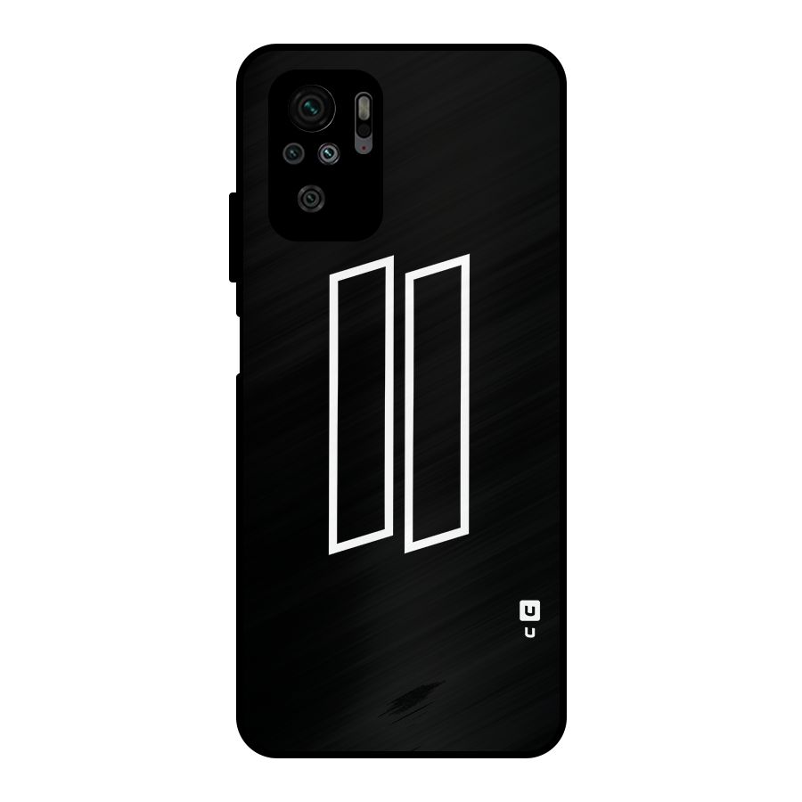 Minimal Slant Rectangles Metal Back Case for Redmi Note 10S