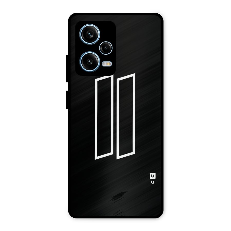 Minimal Slant Rectangles Metal Back Case for Redmi Note 12 Pro